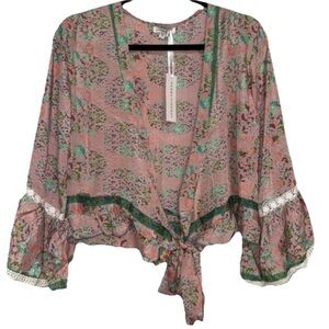 Karma Highway Front Tie Top NWT